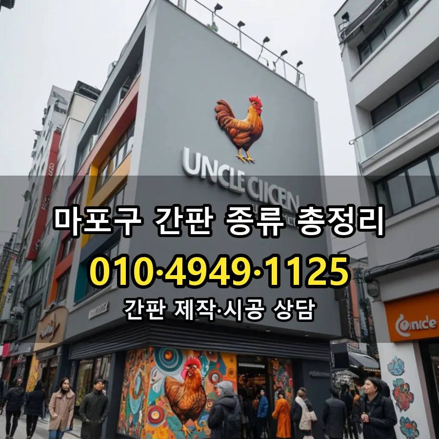 간판 종류 총정리 시공 사진